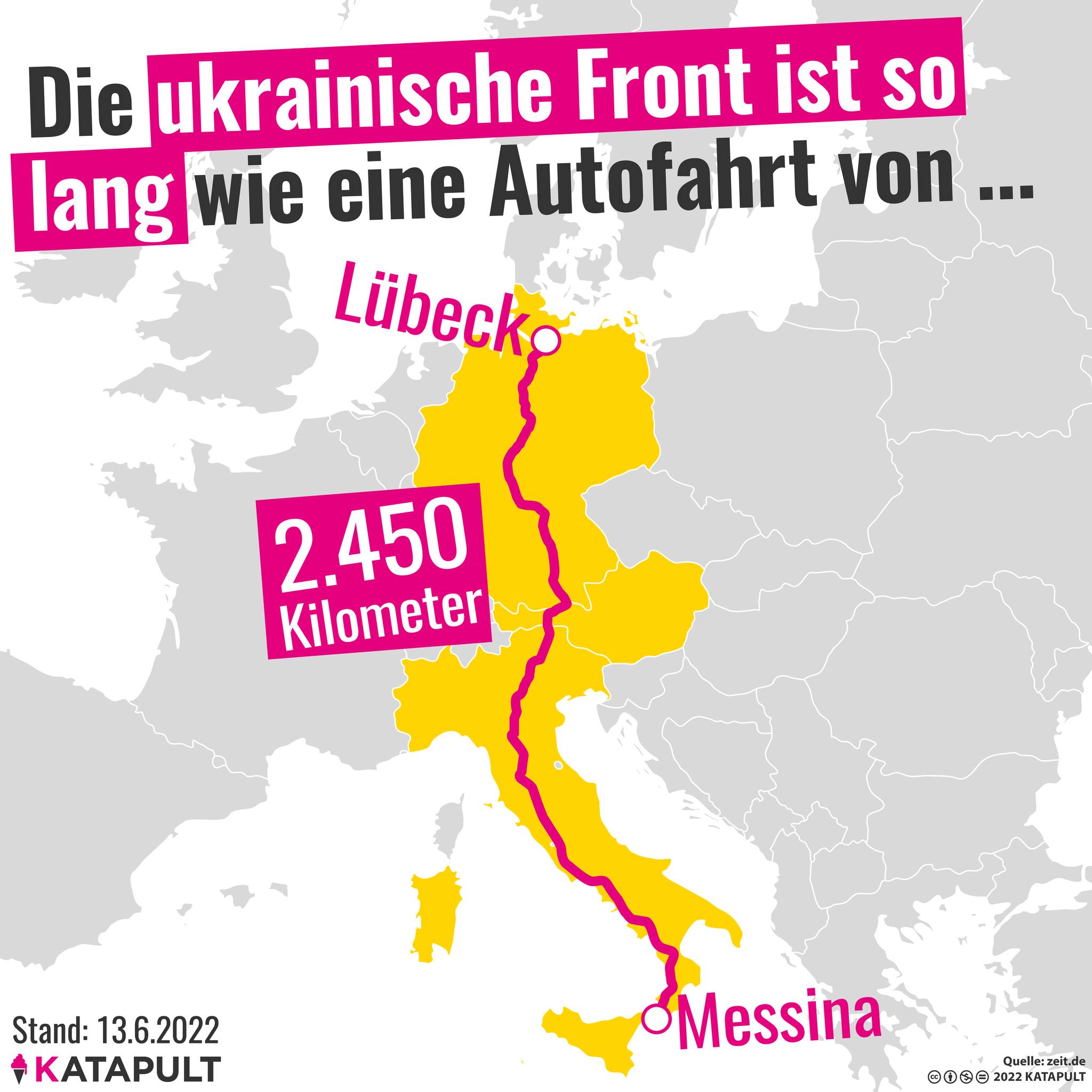 mapa representando o fronte ucraniano na Europa Ocidental