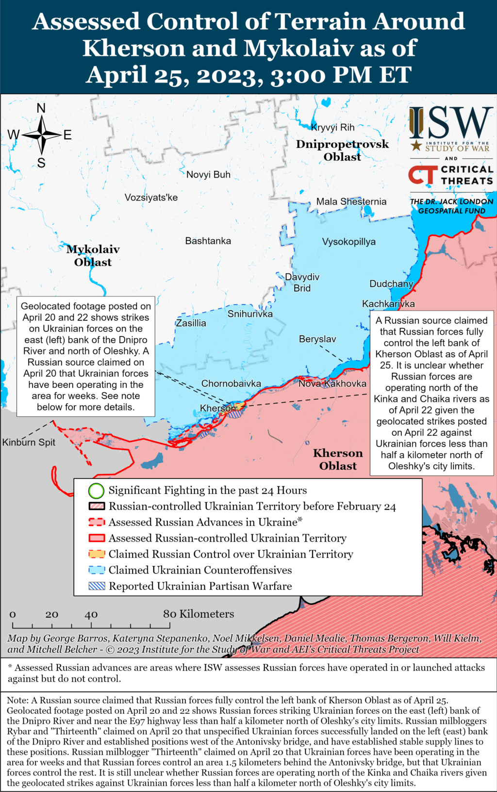 Kherson-Mykolaiv Battle Map Draft April 25,2023