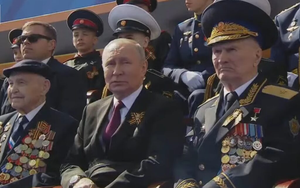 Putin no desfile de 2023