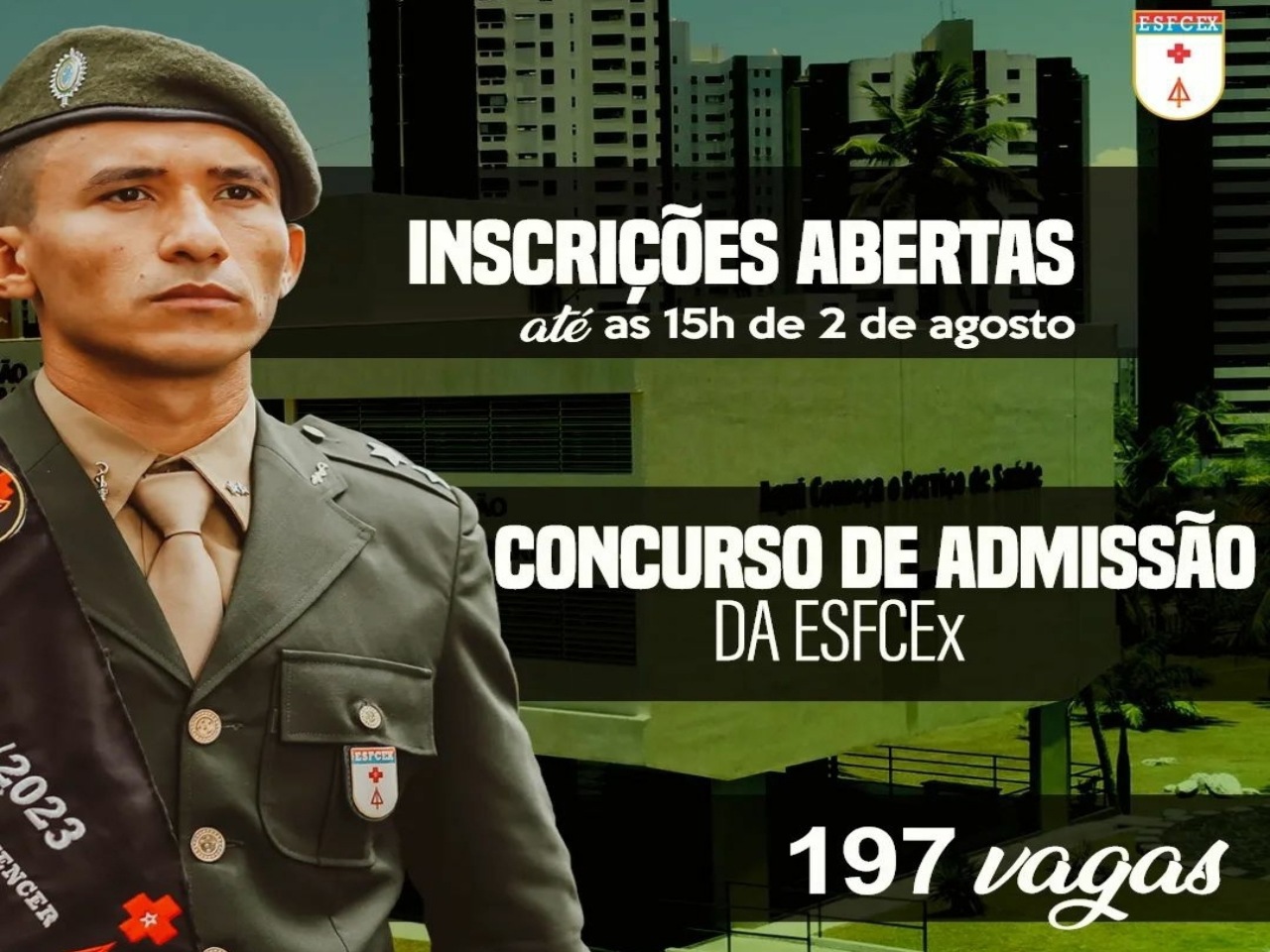 Exército Brasileiro 🇧🇷 on X: Estão abertas as inscrições para processo  seletivo de Militares Técnicos Temporários na 11ª Região Militar. As  inscrições vão até 25 de julho de 2023. Para mais informações