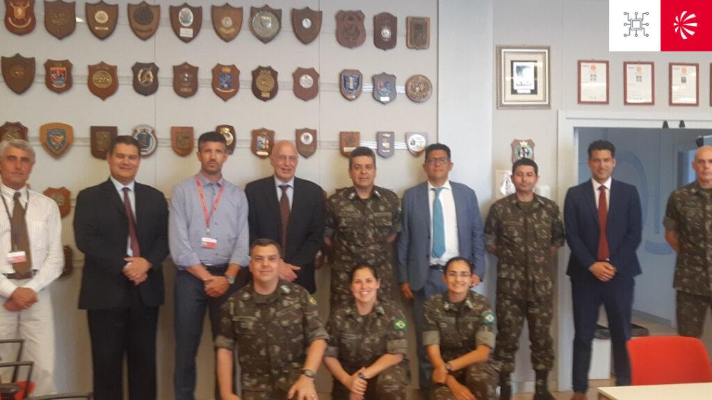 Delegação do Exército Brasileiro visita a sede da Leonardo em La Spezia, na Itália