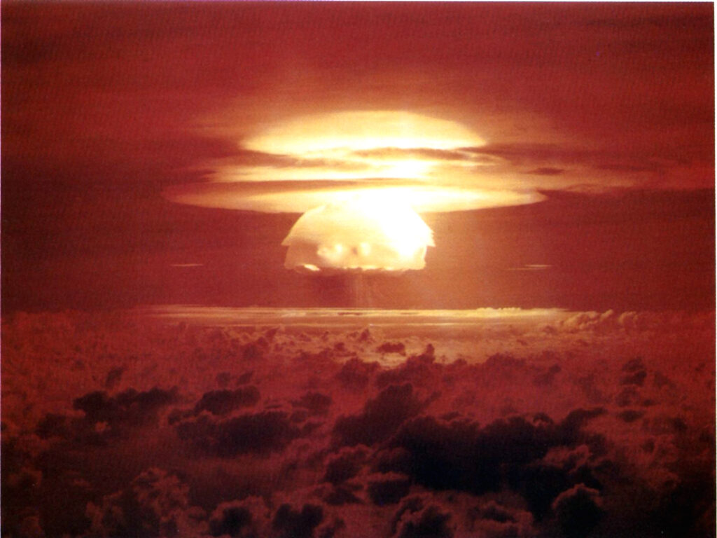 nuclear explosion test