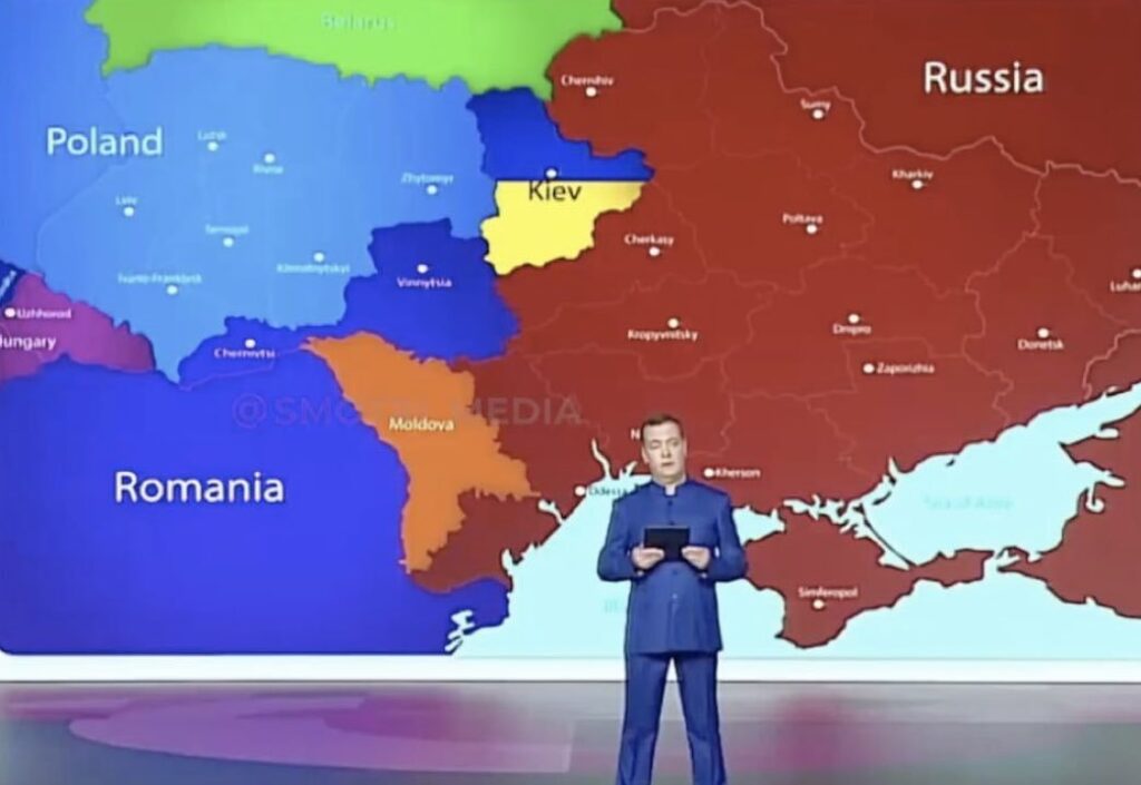 O controverso mapa de Medvedev reacende tensões sobre o futuro da Ucrânia - 2