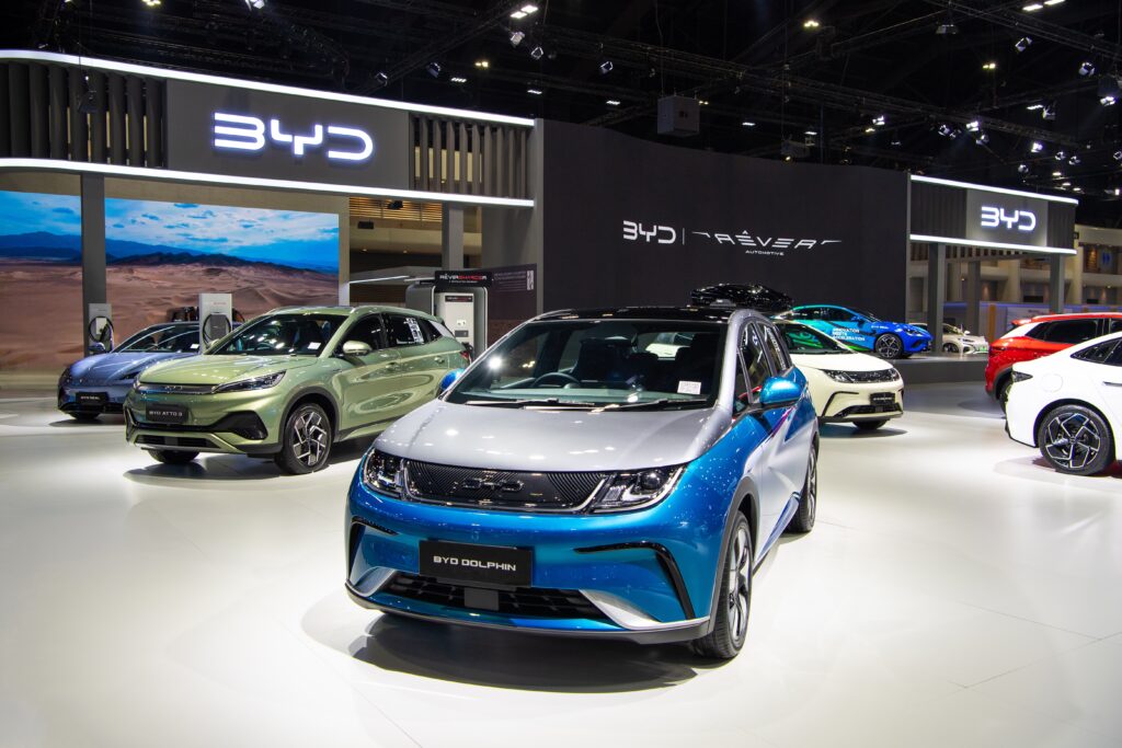 Byd,Dolphin,Ev,Car,On,Display,At,The,40th,Thailand